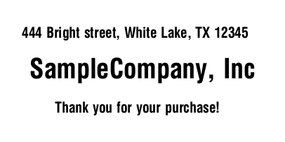 2x1 inch label with 3 lines preview